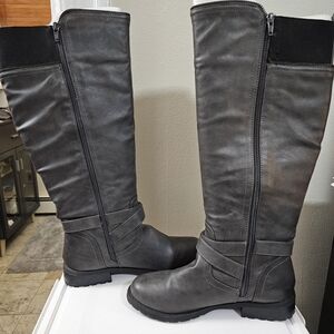 Guess Charcoal Over the Knee Boots